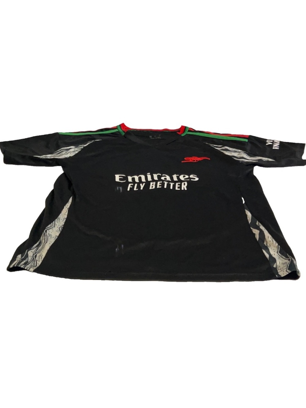 Bukayo Saka Arsenal #7 Black 2024-25 Youth L/XL Jersey RARE Read Description